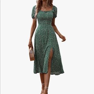 Green summer dress